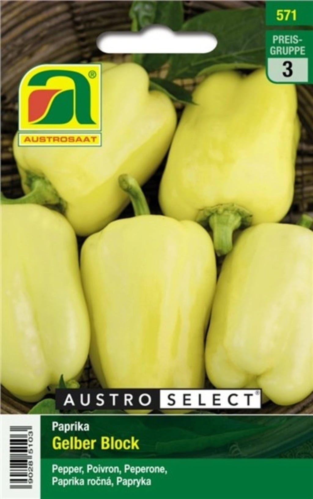 Paprika "Gelber Block"
