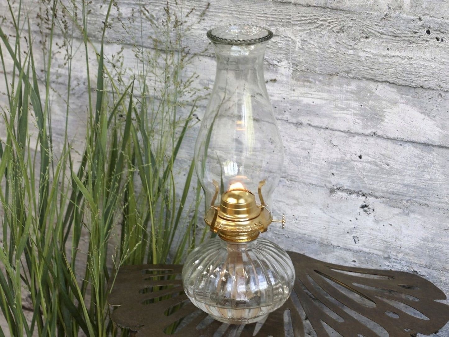 Antike Petroleumlampe