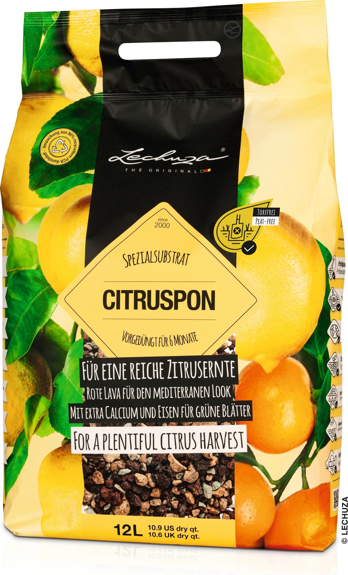 LECHUZA Substrat Citrus-PON, 12 Liter