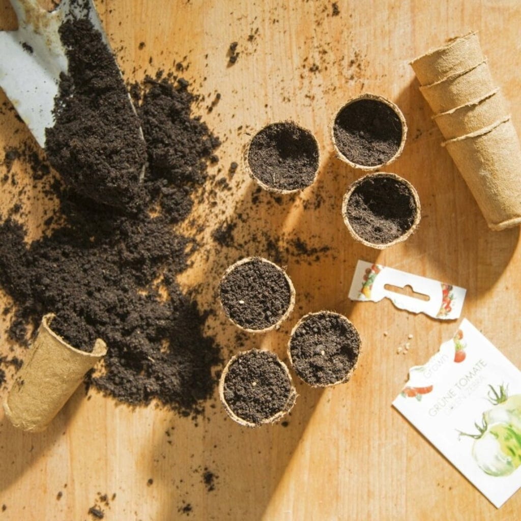 Abbaubare Anzuchttöpfe Rund, 60 Stück