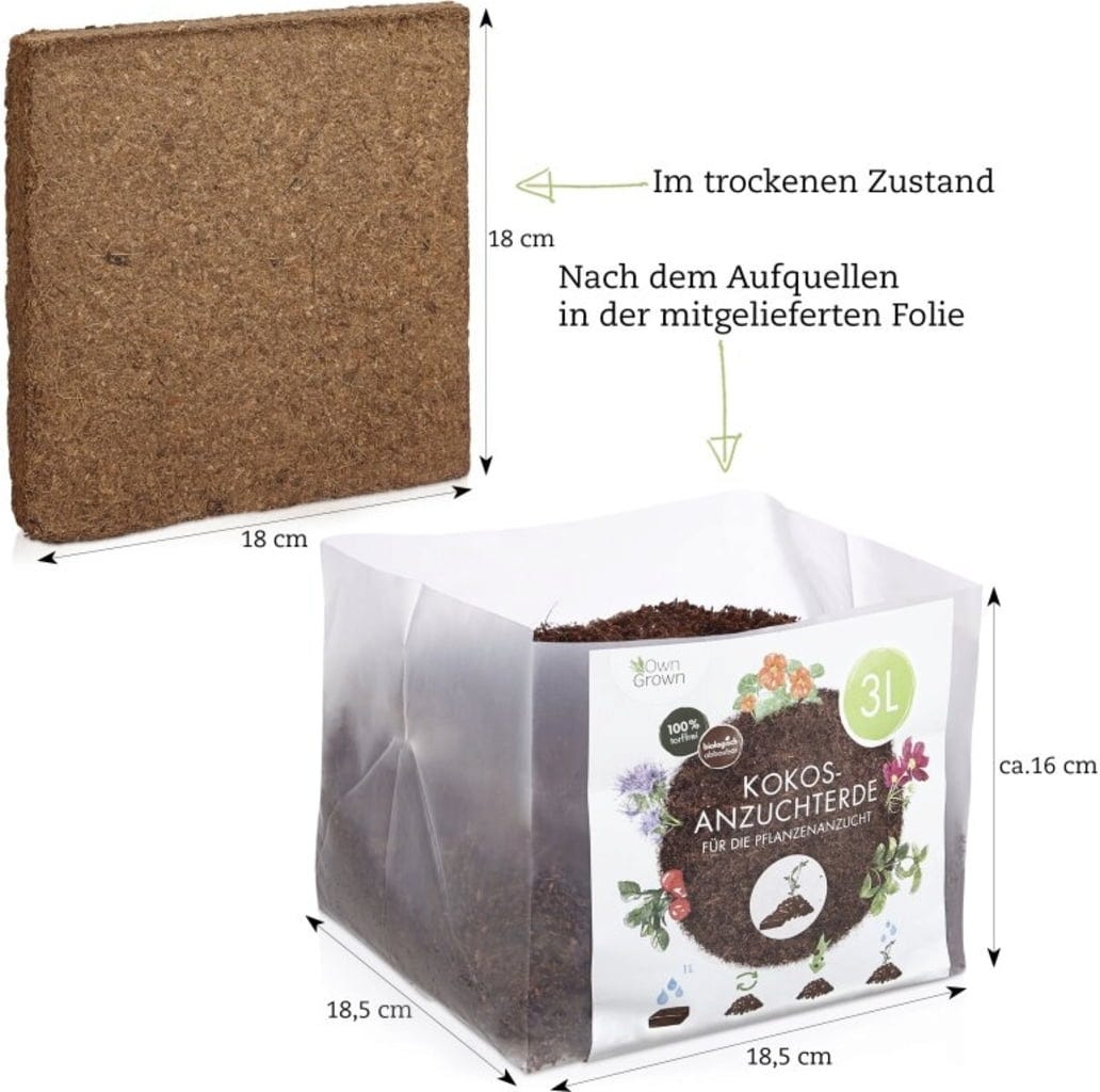 Kokoserde Quellblock 3 L
