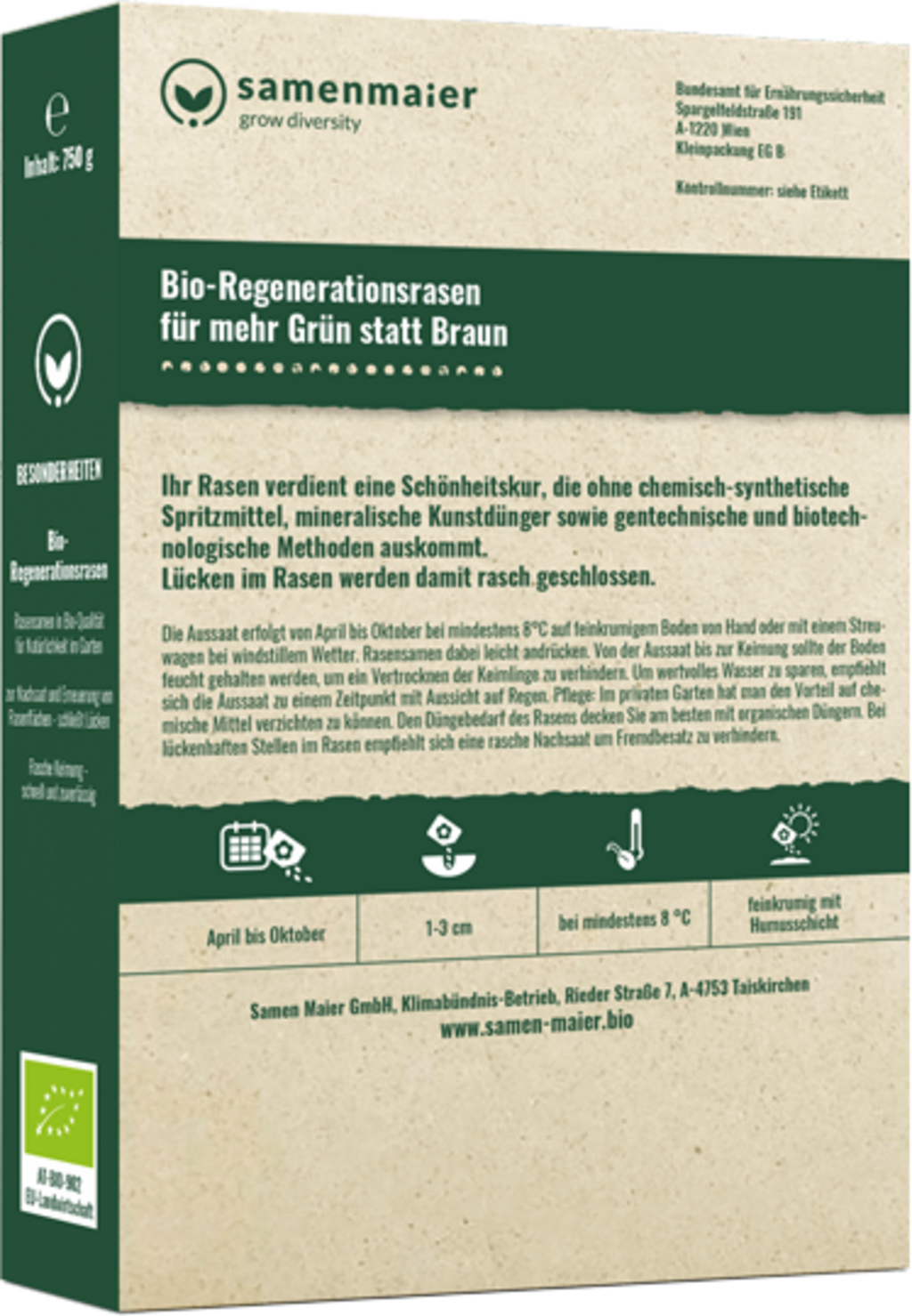 Bio Regenerationsrasen Grasschrittmacher