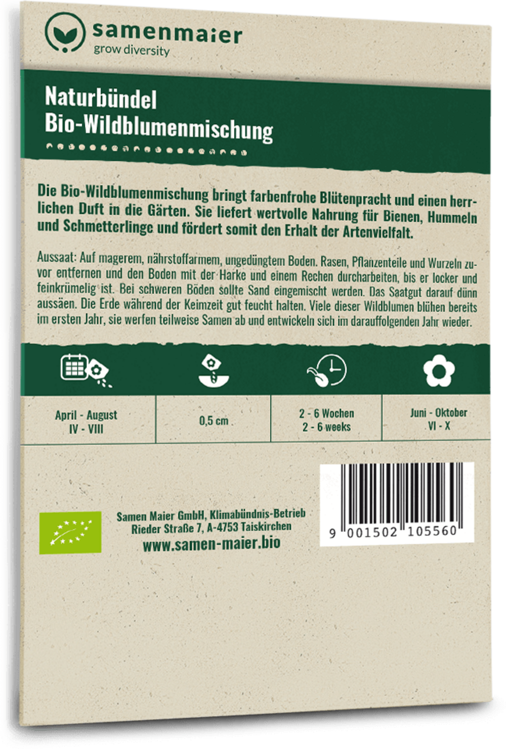Bio-Wildblumenmischung "Naturbündel"