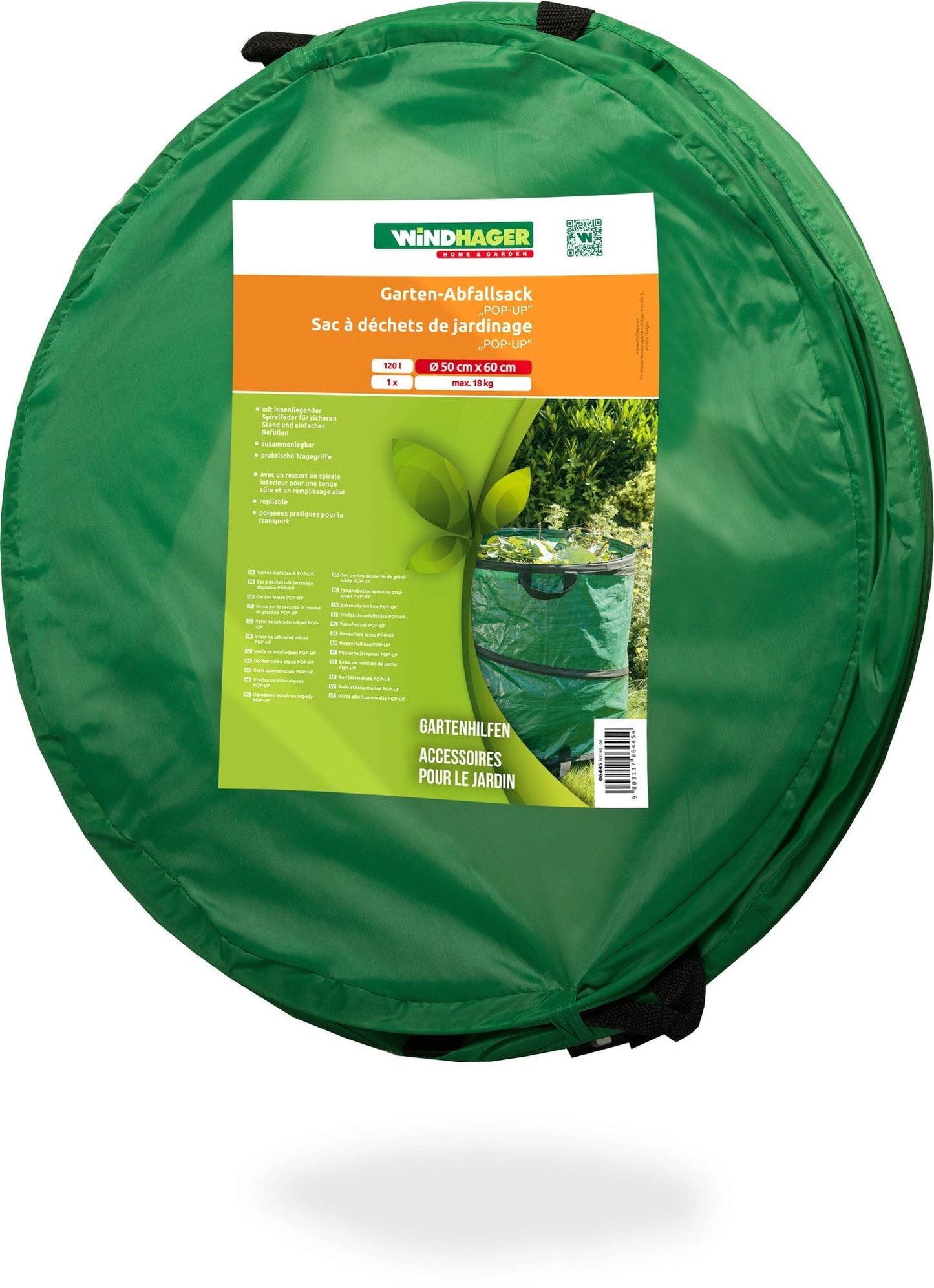 Windhager Gartenabfall-Sack POPUP, 120 Liter