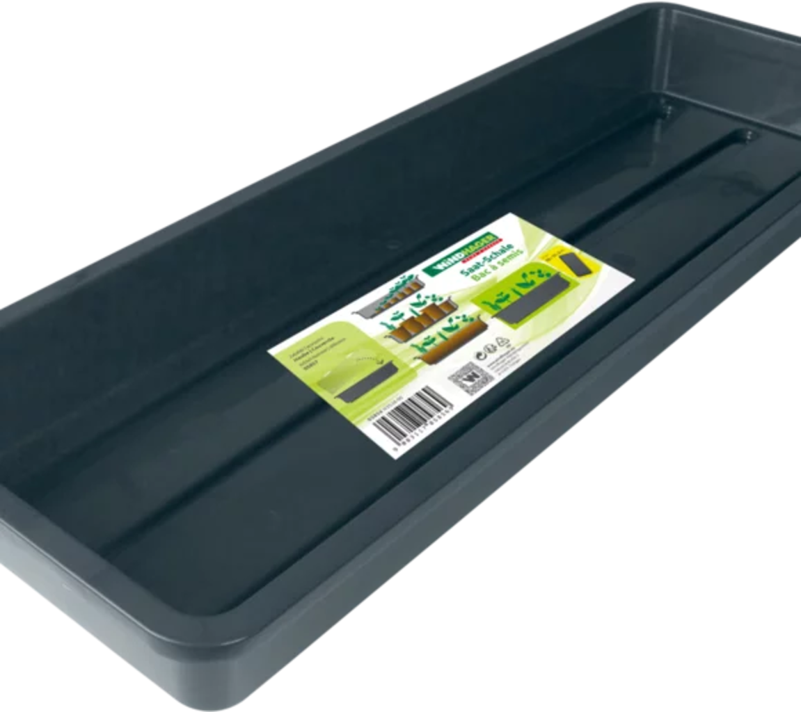 Windhager Saat-Schale 58x19x6cm, Schiefergrau