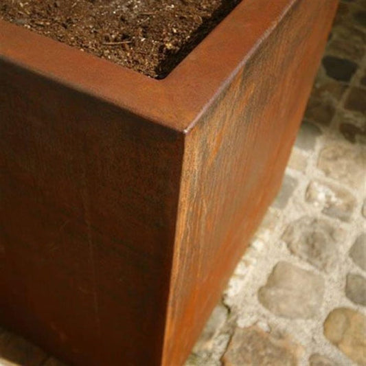  Pflanzgefäß Carrez Aus Cortenstahl - Rechteckig, 150 X 40 X 40 Cm