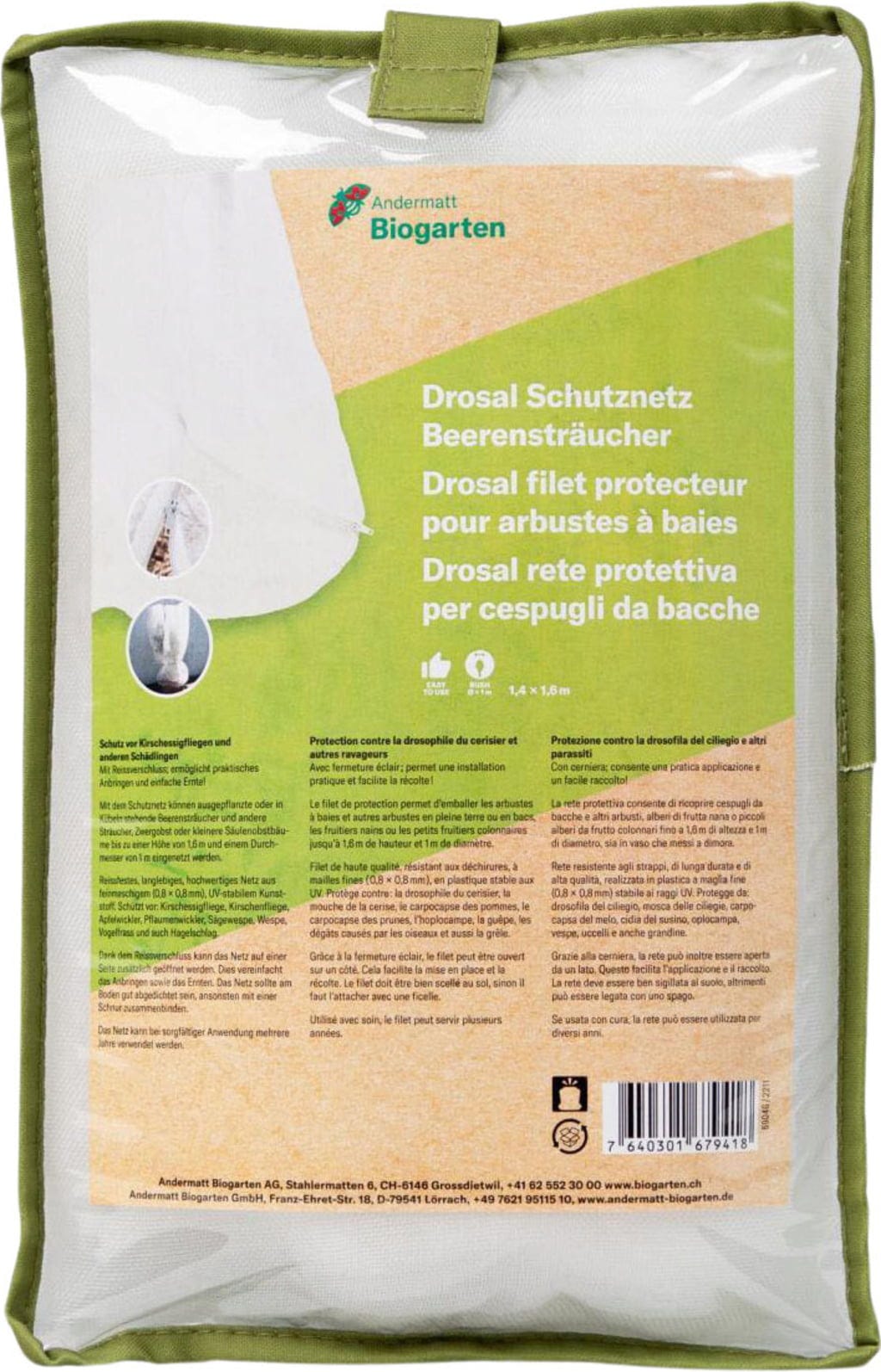  Drosal Schutznetz Für Beerensträucher