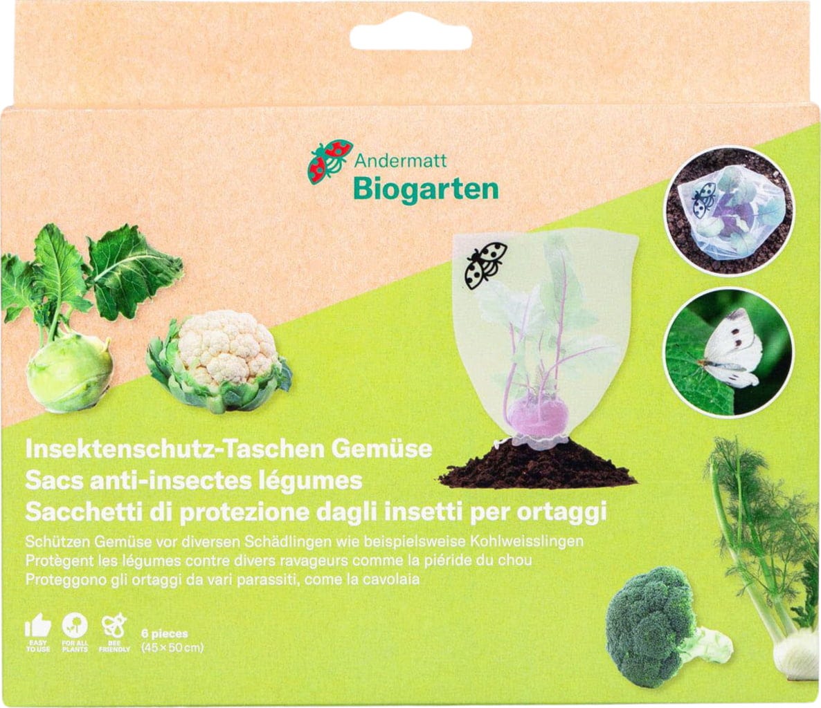  Insektenschutz-Tasche "Gemüse", 6 Stück