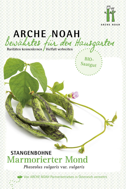 Bio Stangenbohne "Marmorierter Mond"