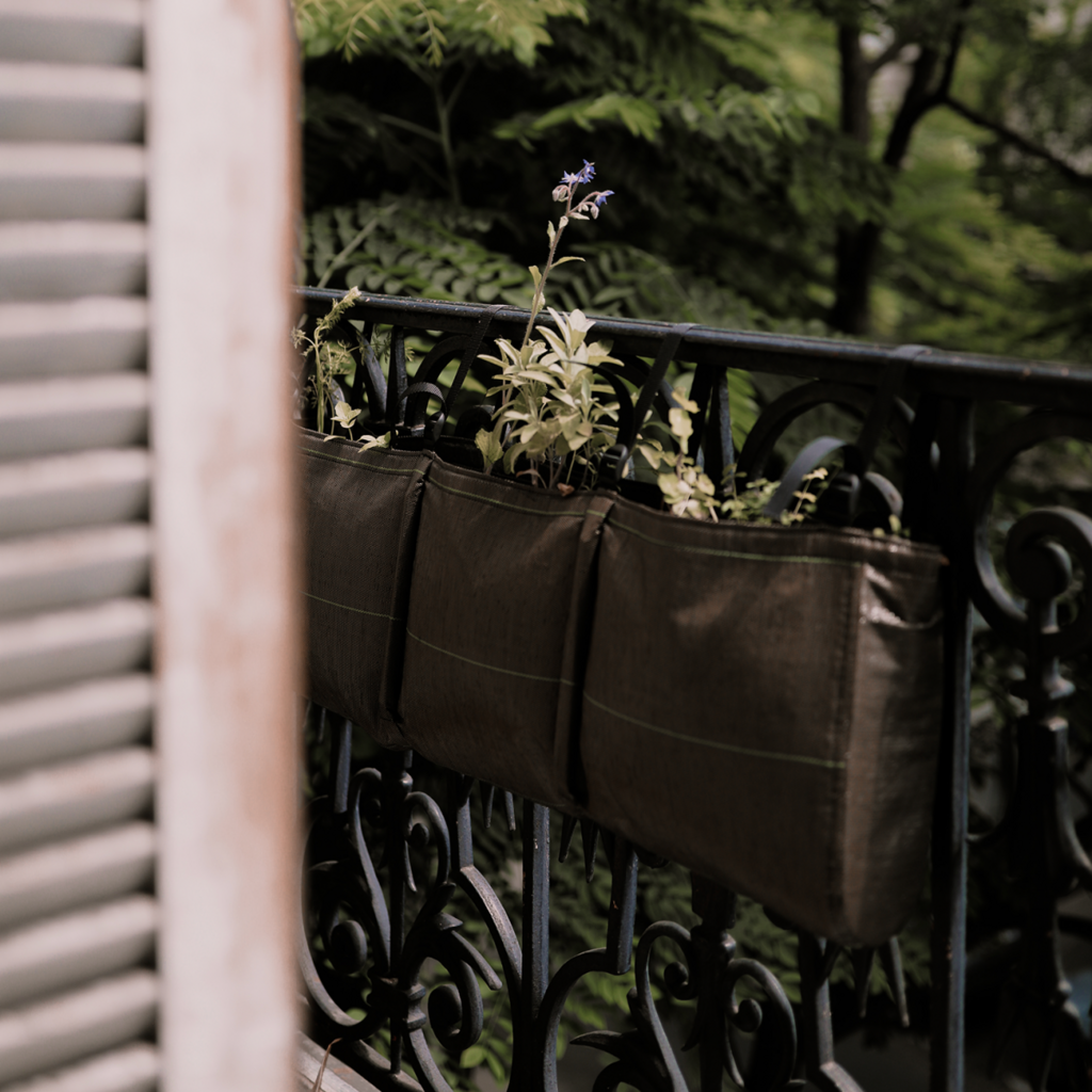  Balkon-Pflanztasche Zum Hängen "Classic" - Geotextil, 25 L