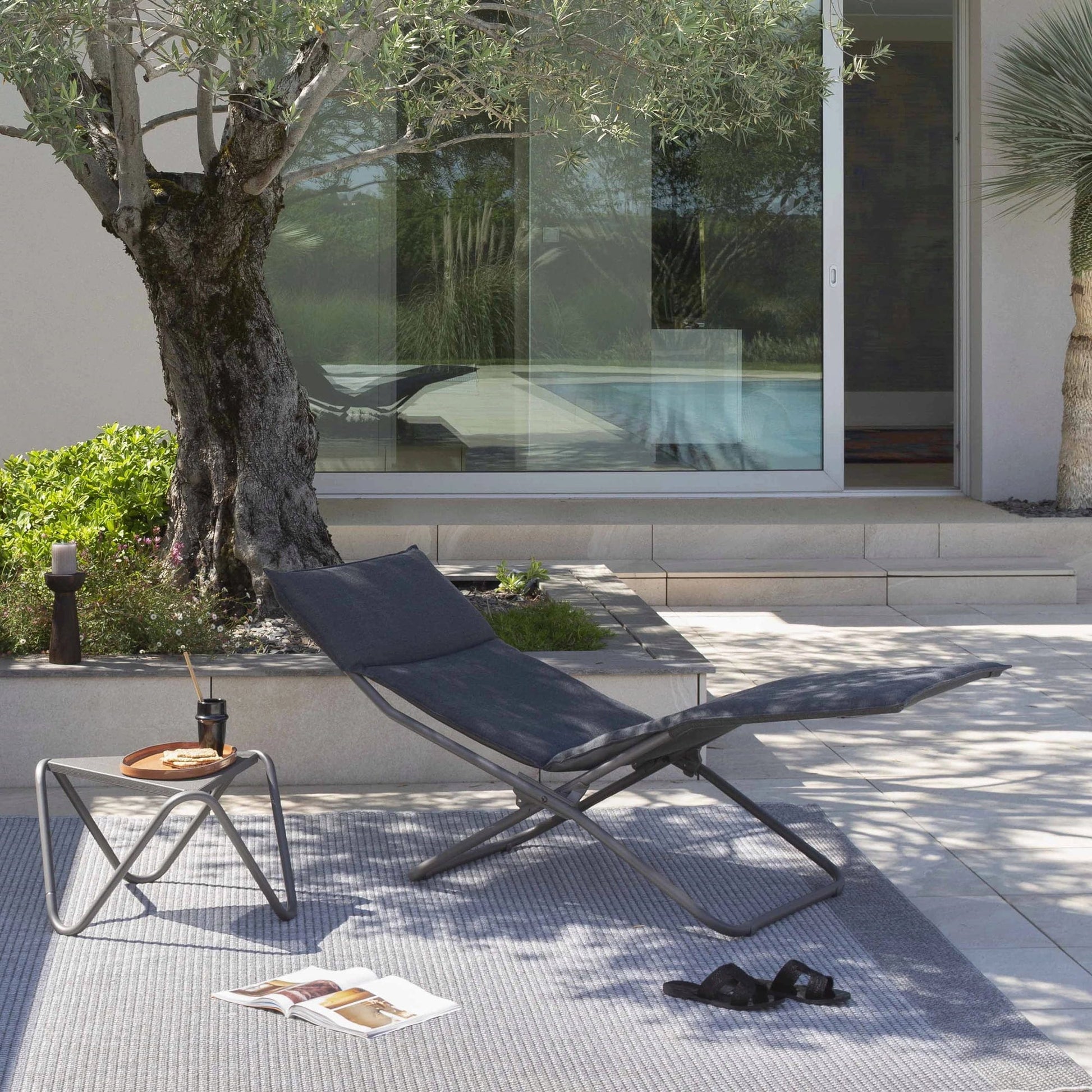 Lafuma BAYANNE Chaiselongue Hedona®, Onyx