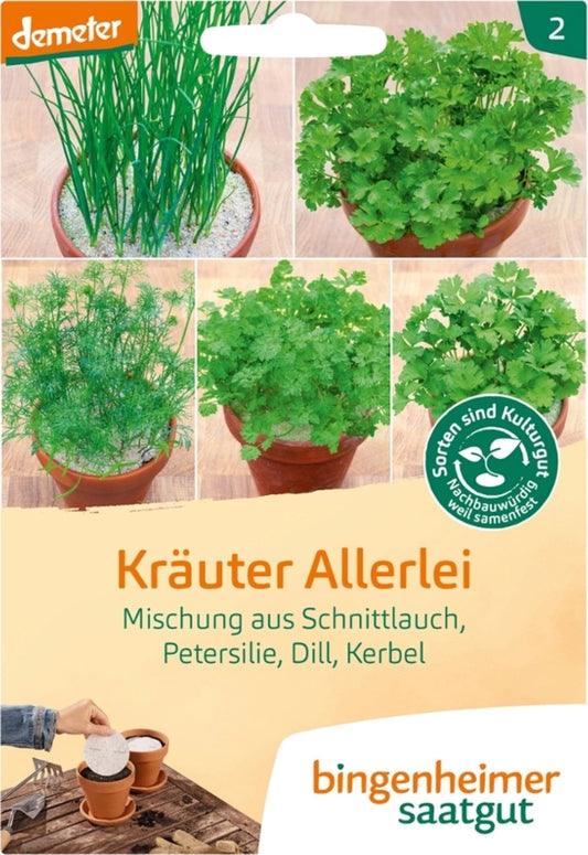  Küchenkräuter "Allerlei", 5 Saatscheiben