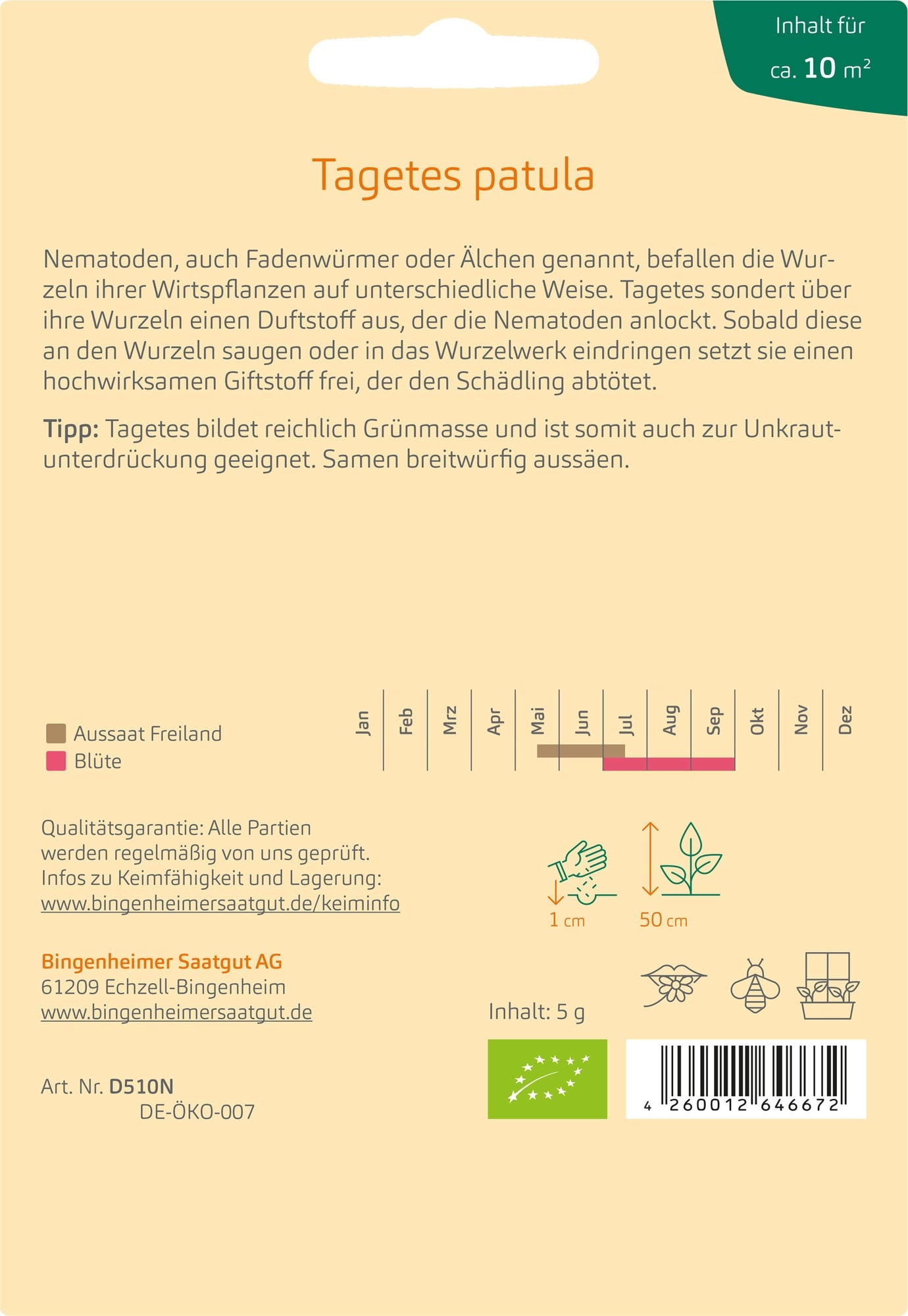  Tagetes Zur Nematodenbekämpfung