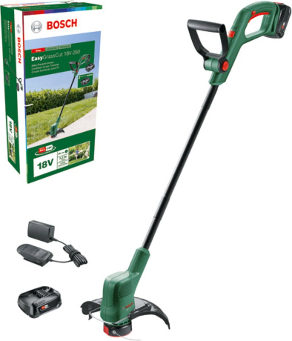 Bosch EasyGrassCut 18V-260 Rasentrimmer, 2 X 2,0 Ah
