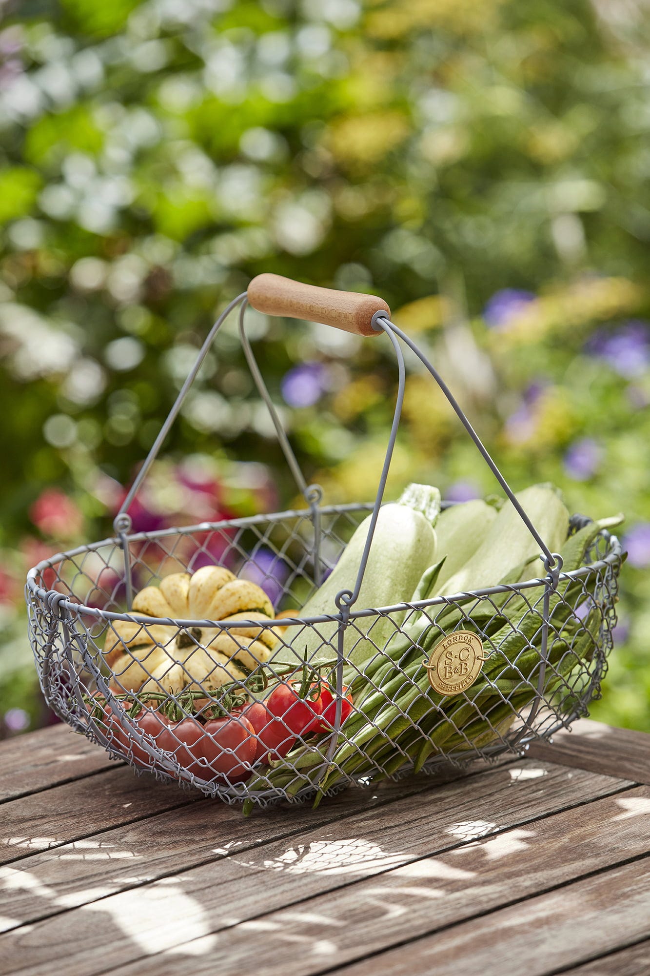  Erntekorb Aus Draht - Groß