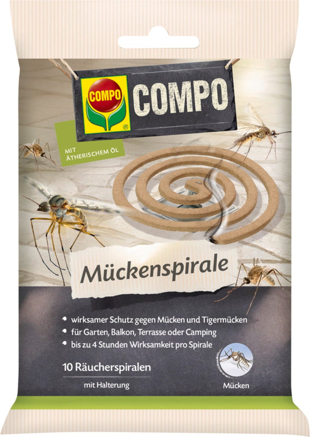 Compo Mückenspirale, 10 Stück
