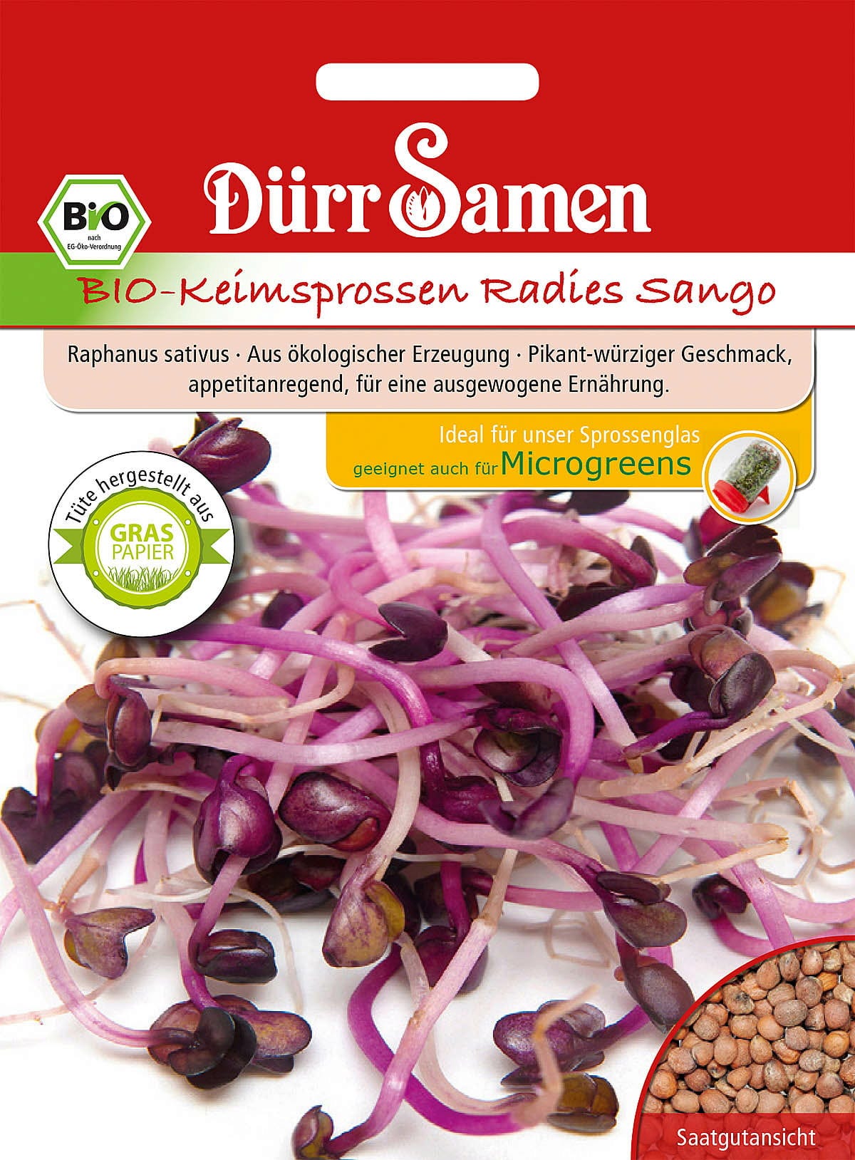  BIO-Keimsprossen Radies Sango