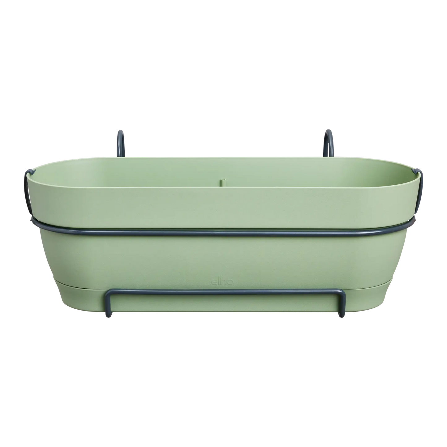 Elho Balkonkasten Vibia Campana Allin1, 50 Cm, Pistazien Grün