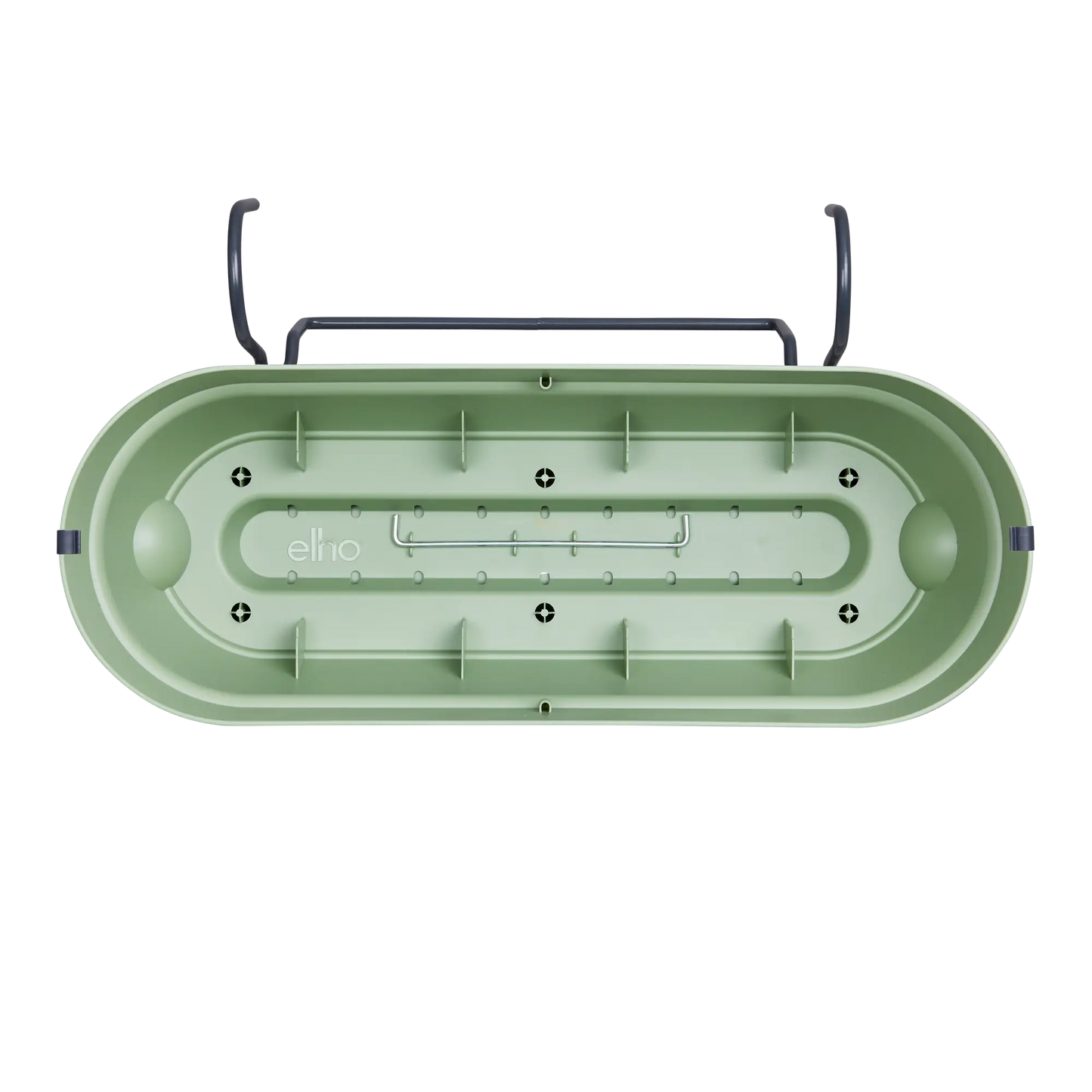 Elho Balkonkasten Vibia Campana Allin1, 50 Cm, Pistazien Grün
