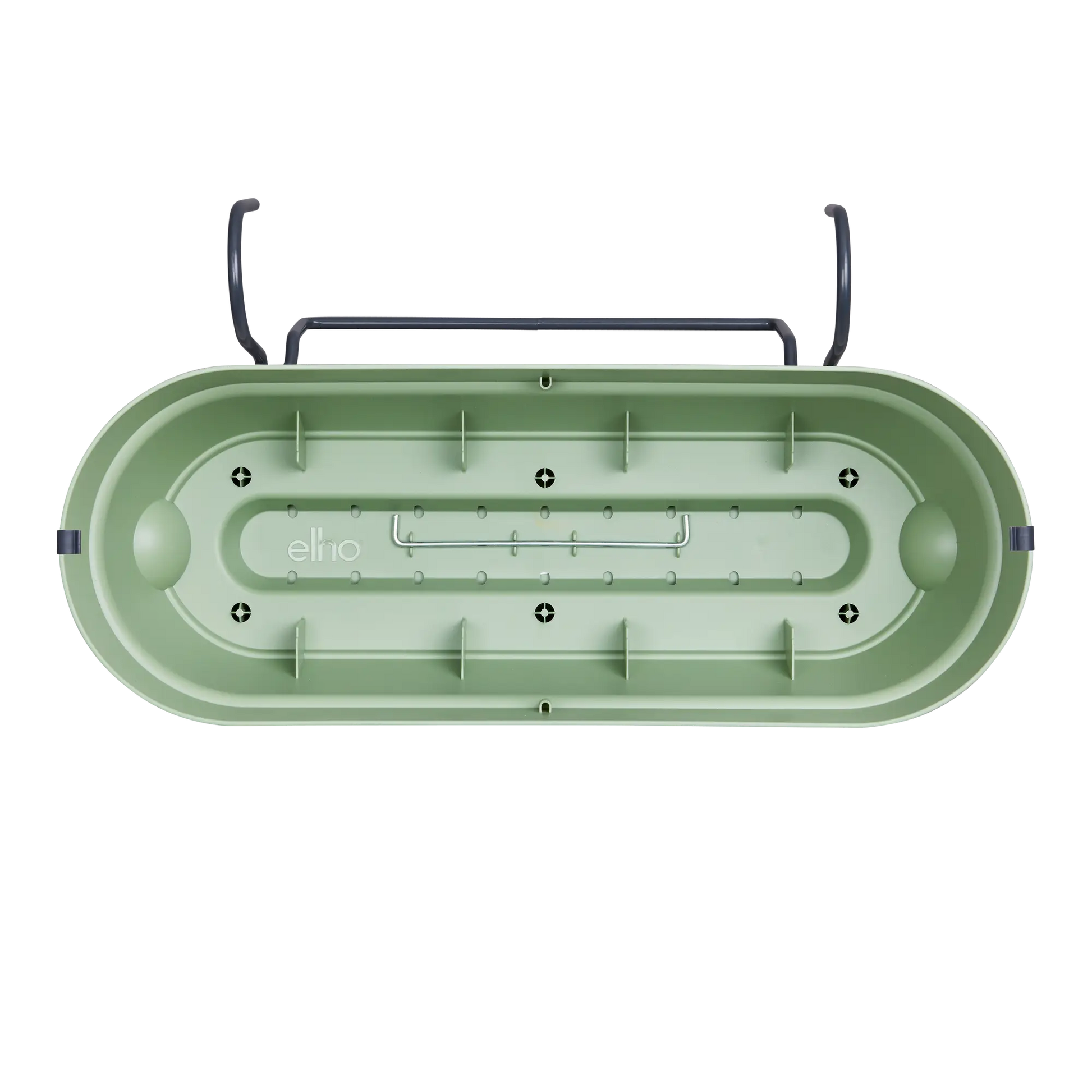 Elho Balkonkasten Vibia Campana Allin1, 50 Cm, Pistazien Grün