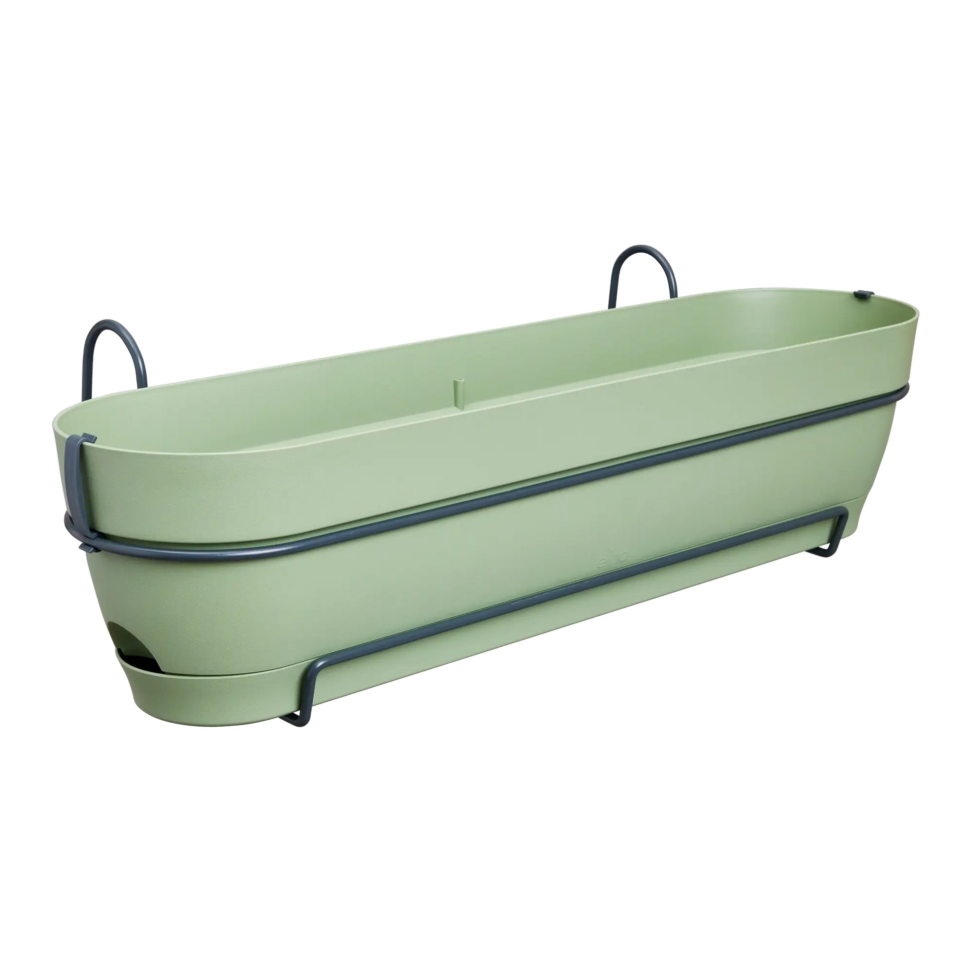 Elho Balkonkasten Vibia Campana Allin1, 70 Cm, Pistazien Grün