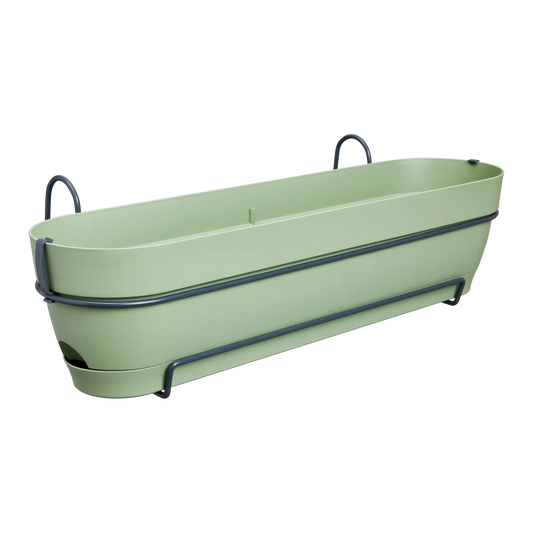 Elho Balkonkasten Vibia Campana Allin1, 70 Cm, Pistazien Grün