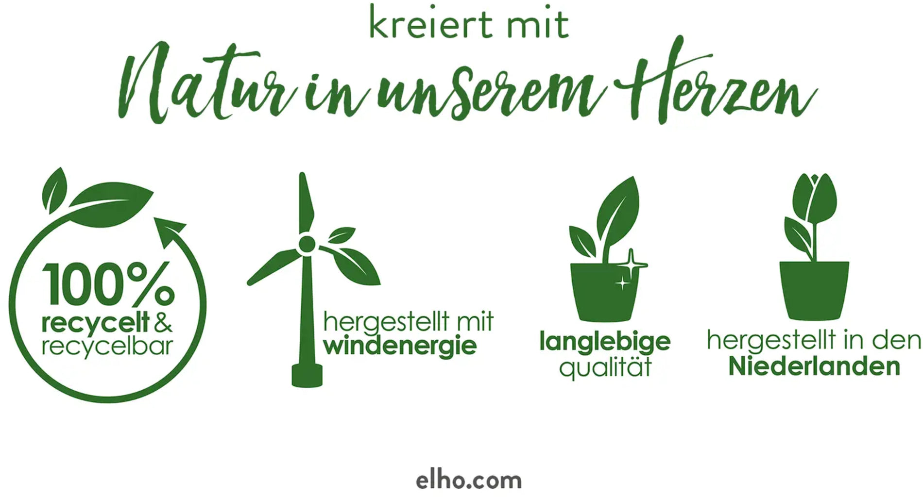 Elho Green Basics Anzuchttopf Starter Set, 10 Stück
