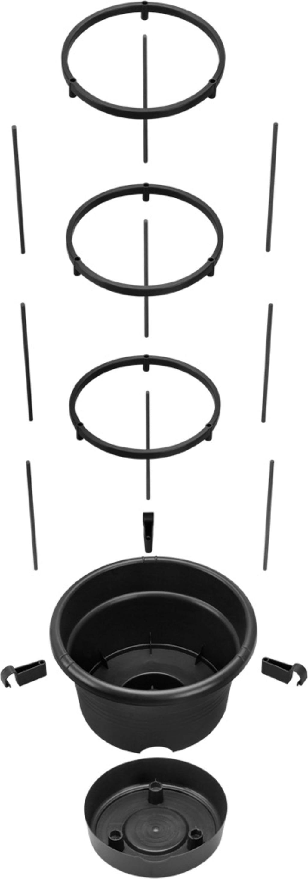 Elho Green Basics Tomatentopf 33 Cm, Schwarz