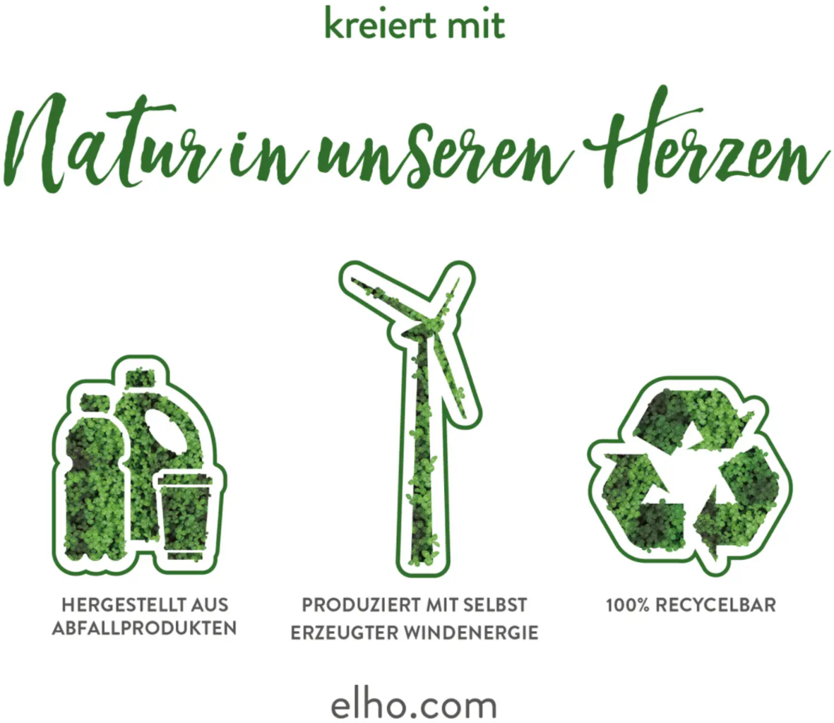 Elho Green Basics Untersetzer "baumwolle", 34 Cm