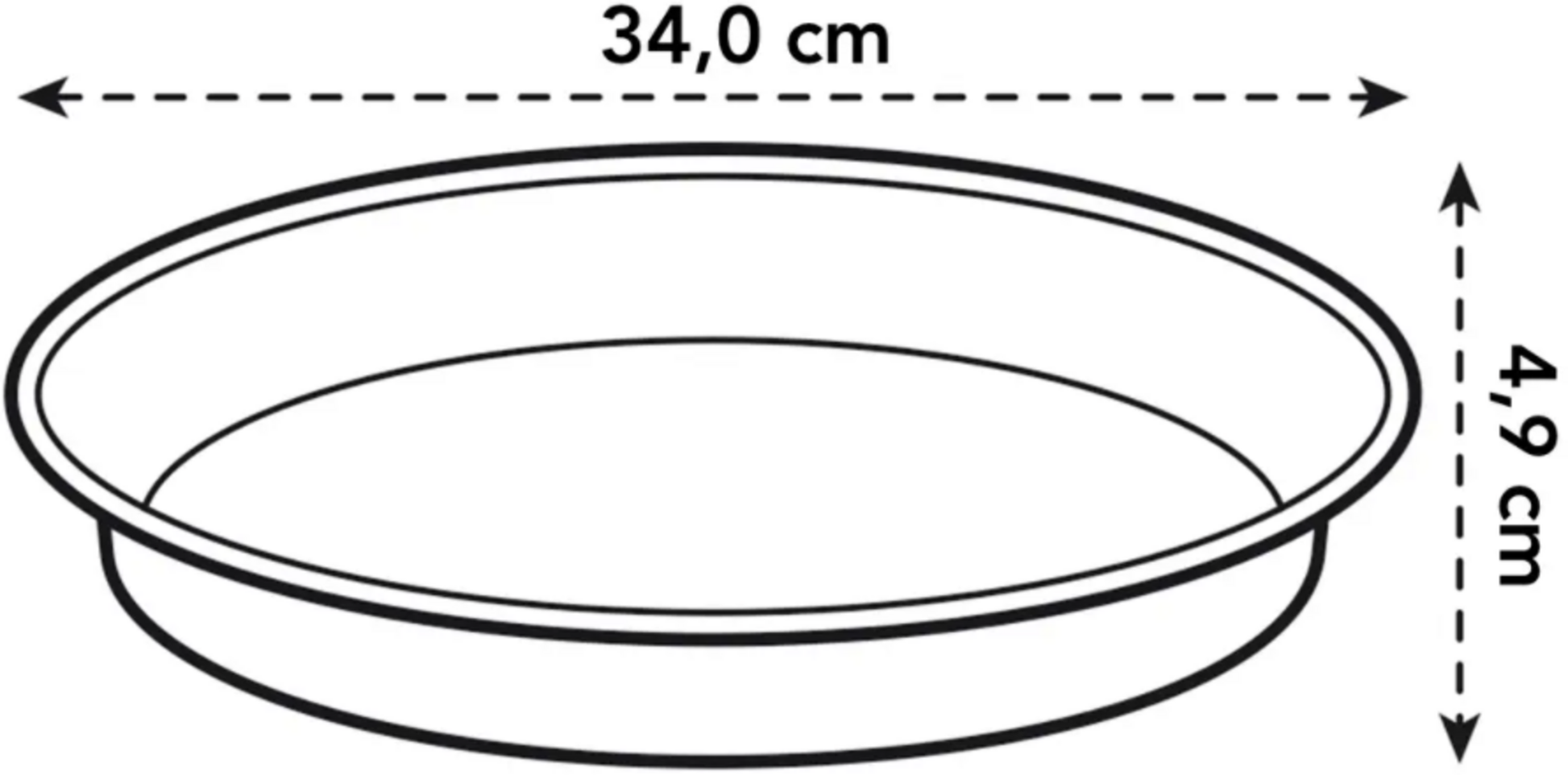 Elho Green Basics Untersetzer "baumwolle", 34 Cm