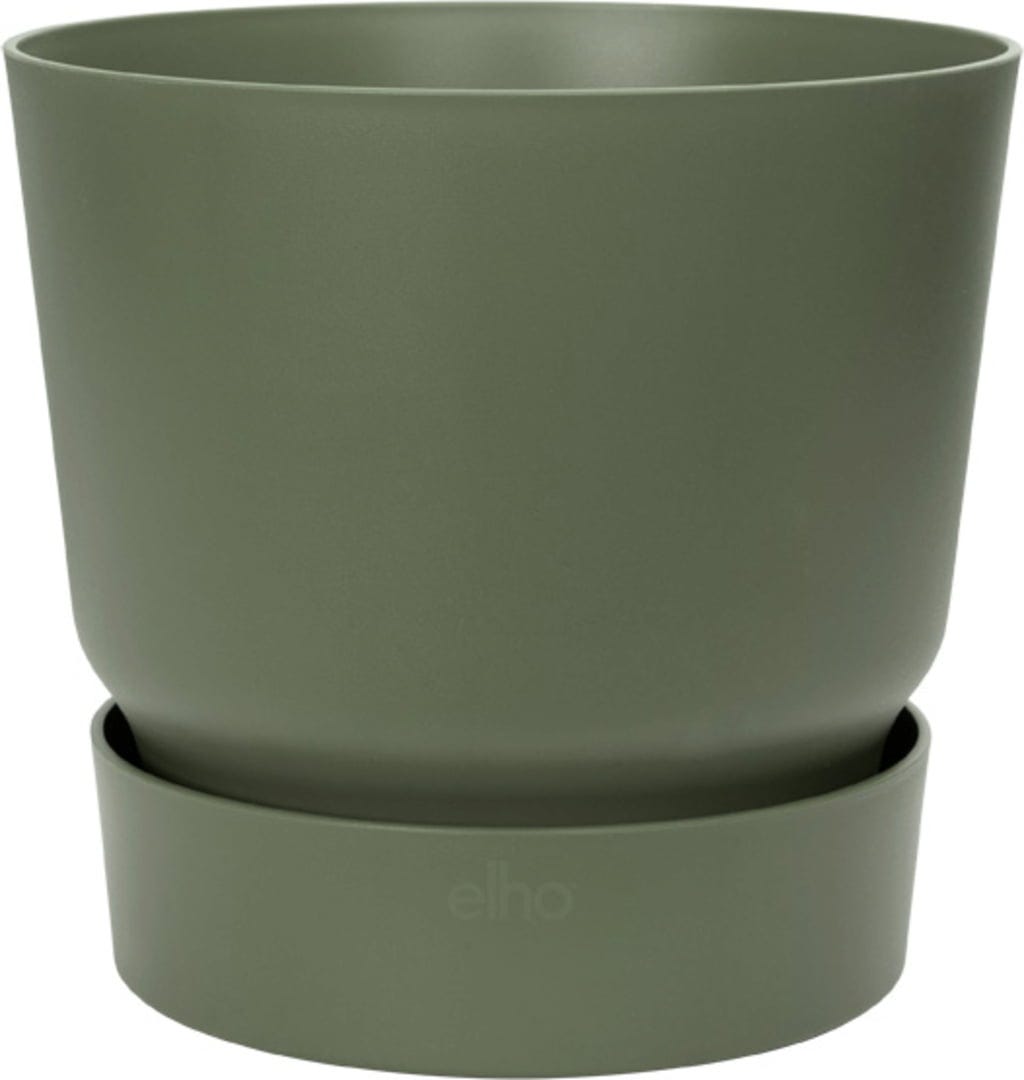Elho Greenville Topf Rund 16 Cm, Laubgrün