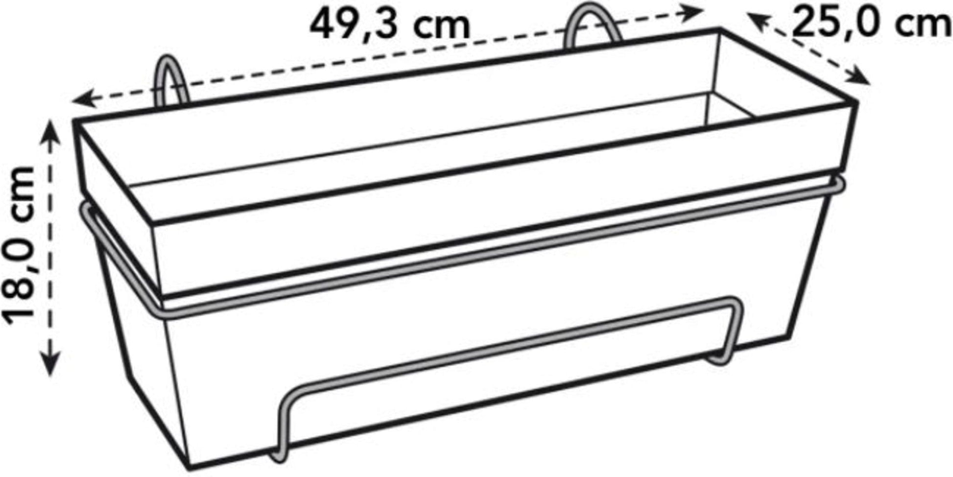 Elho Loft Urban Balkonkasten Allin1 50, Anthrazit