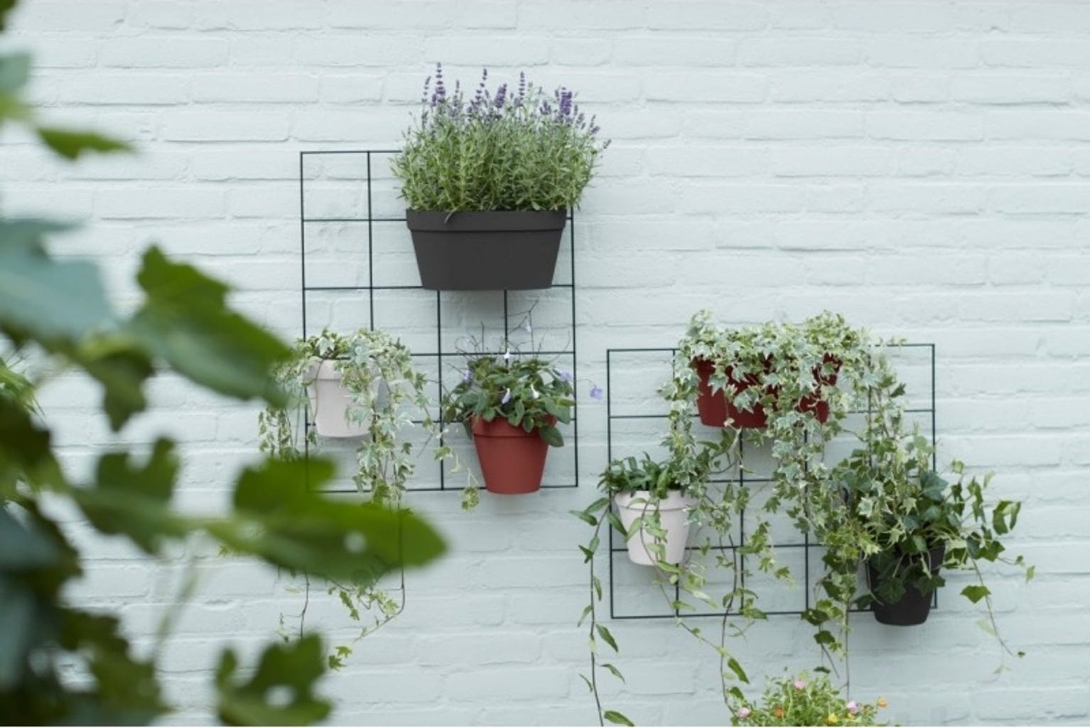 Elho Loft Urban Green Wall "Duo" 28 Cm, Weiss