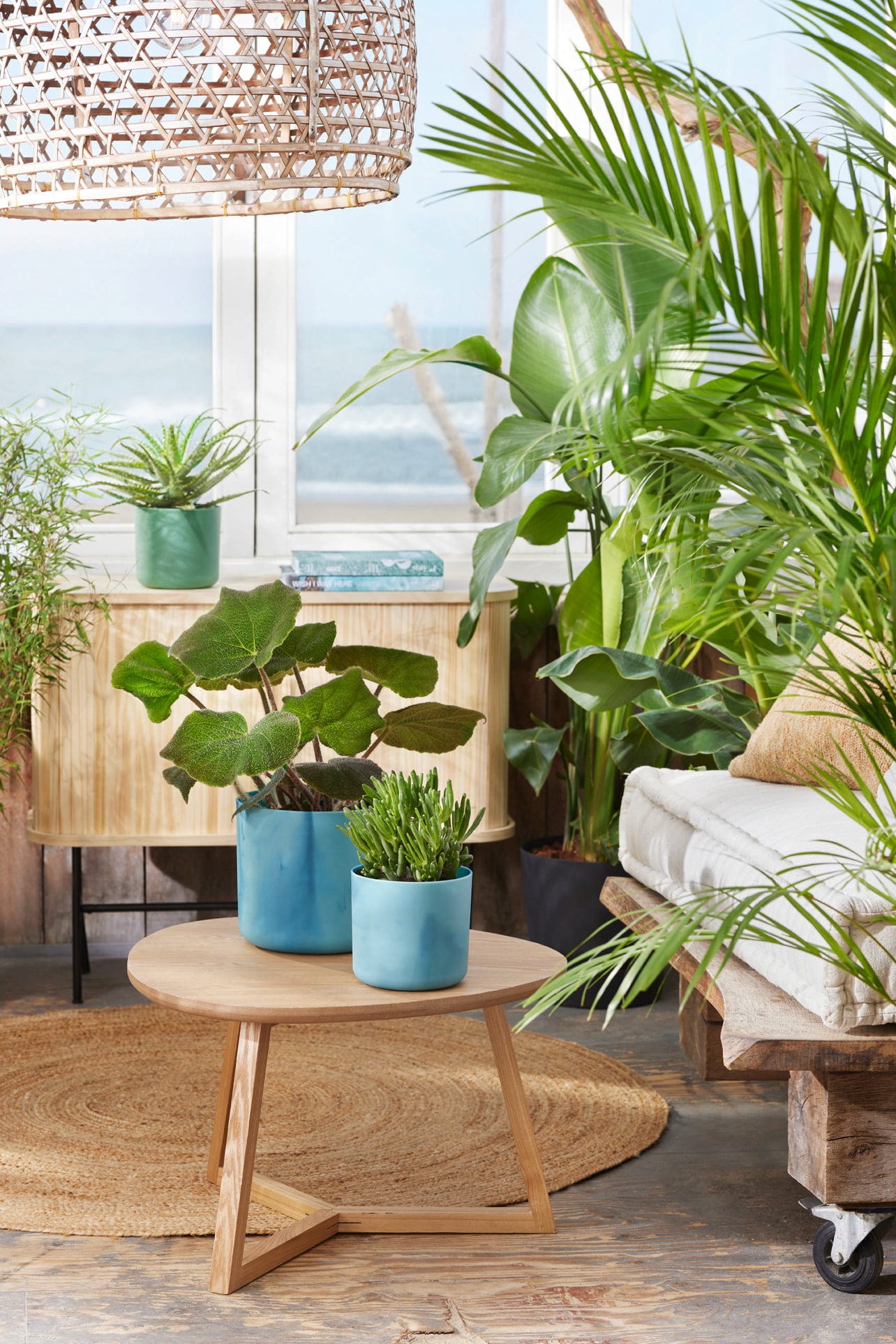 Elho Pflanztopf "The Ocean Collection" Rund - Atlantikblau, 14 Cm