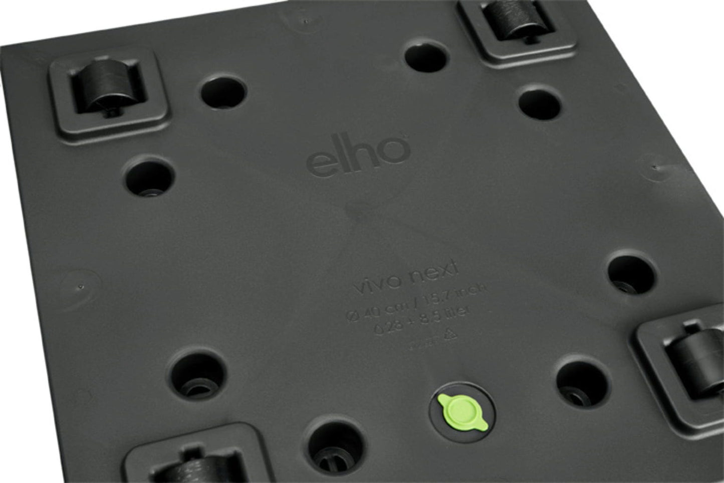 Elho Pflanztopf Vivo Next Quadrat - 30 Cm, Living Schwarz