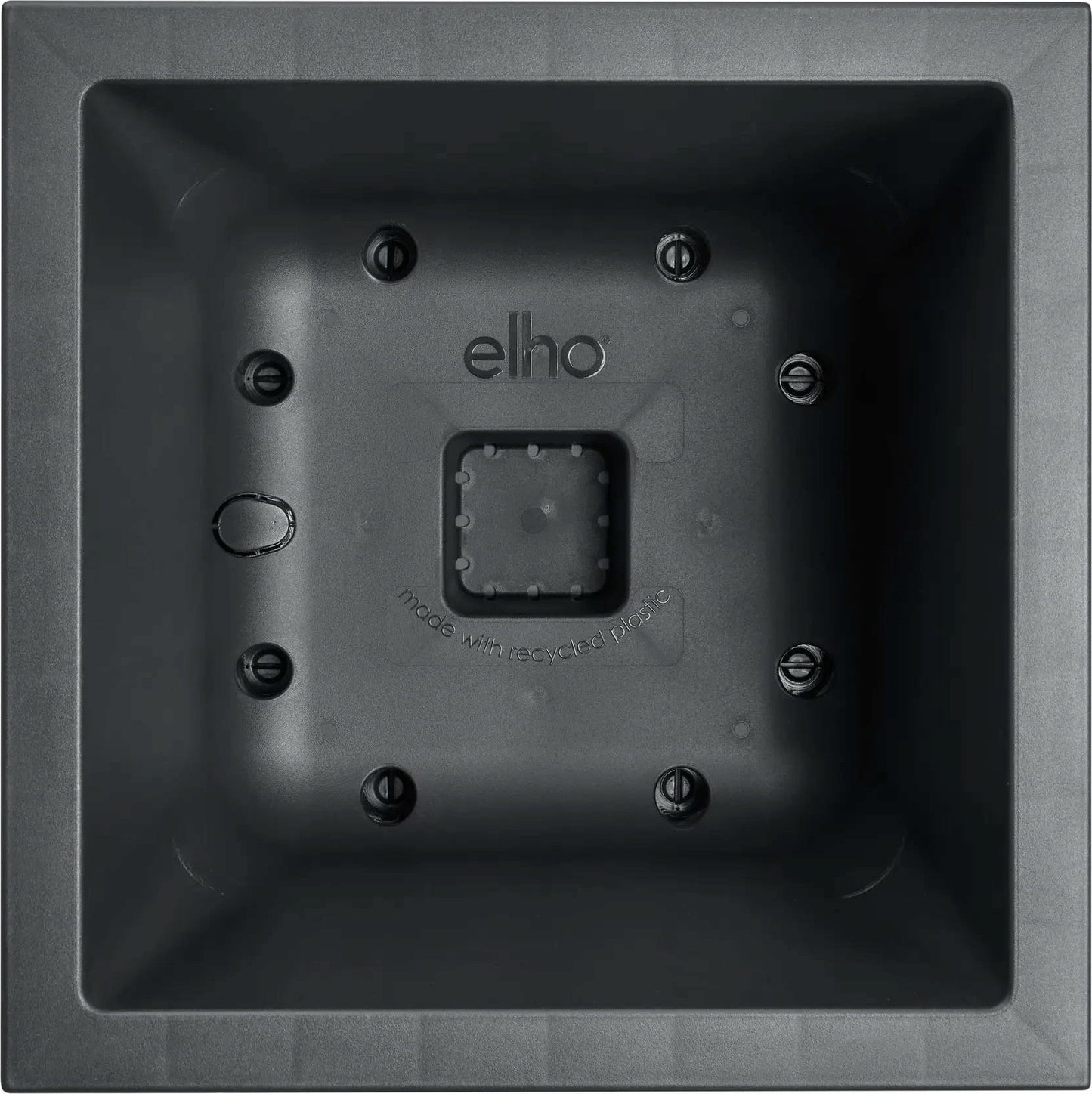 Elho Pflanztopf Vivo Next Quadrat - 30 Cm, Living Schwarz