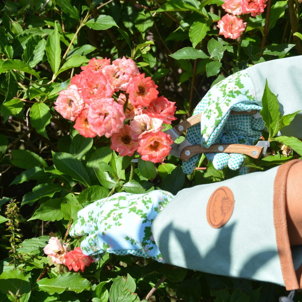 ESSCHERT DESIGN Rosendruck Handschuhe - Lang