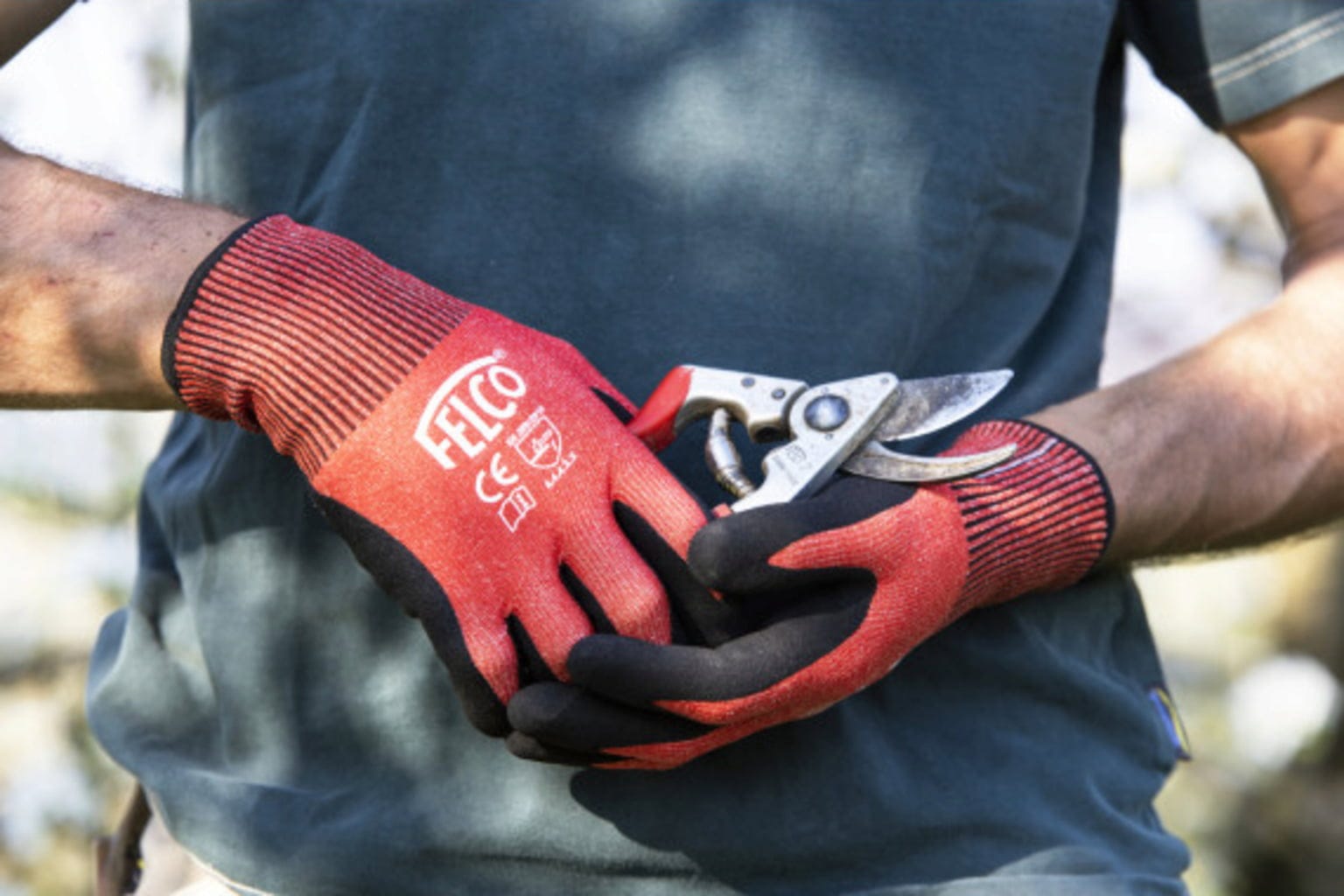 Felco Arbeitshandschuhe Gestrickt Mit Nitrilbeschichtung, M