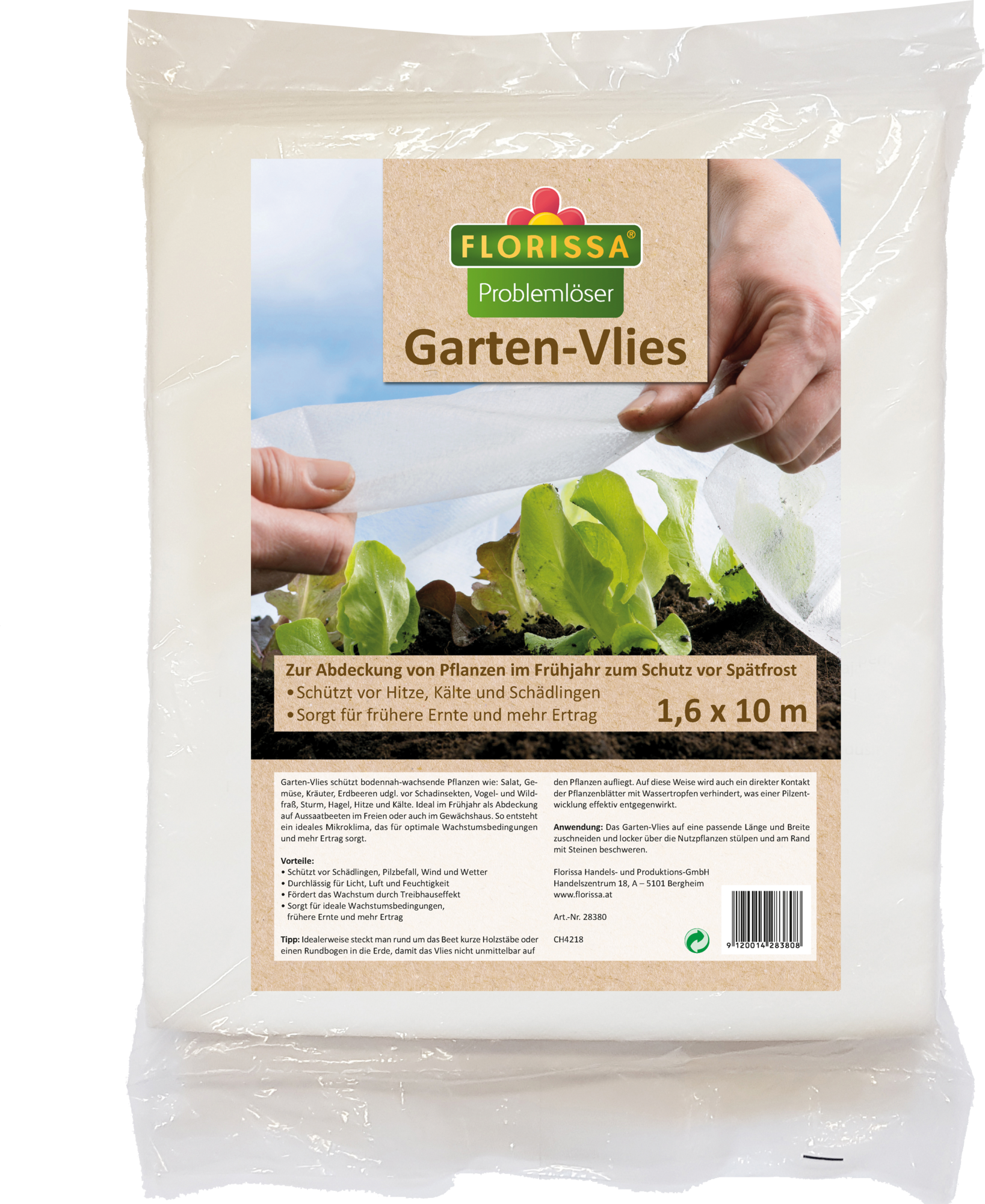  Garten-Vlies, 1,6 X 10 M