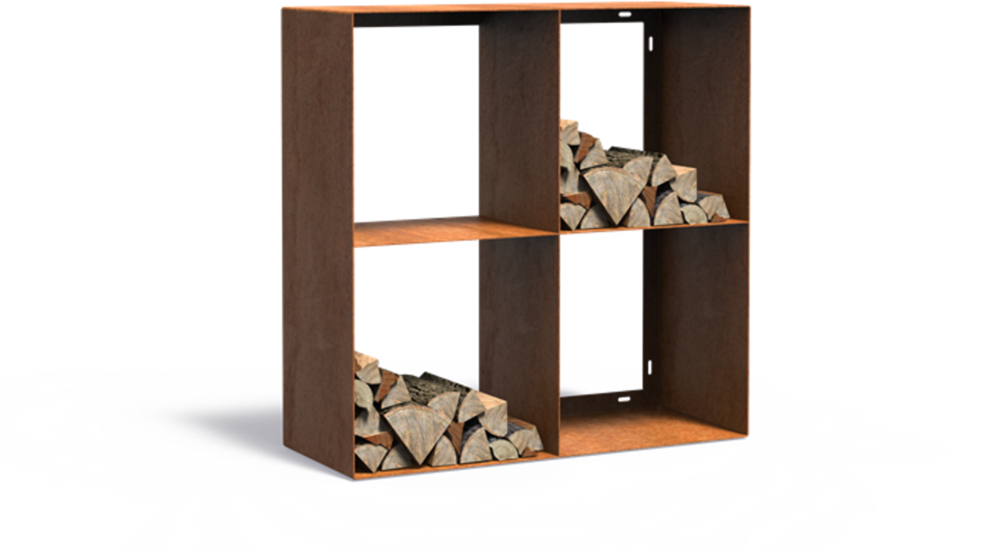  Holzaufbewahrung “Logg” - Eckig