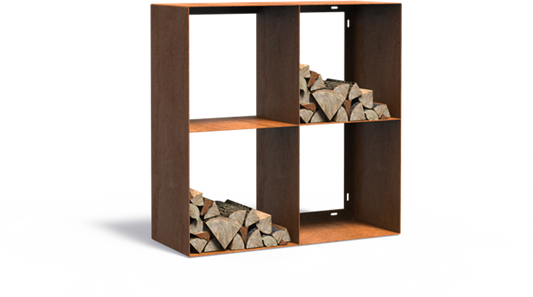  Holzaufbewahrung “Logg” - Eckig