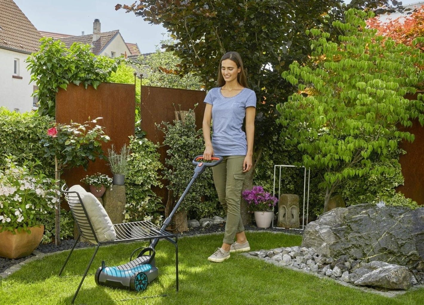 Gardena Akku-Rasenmäher HandyMower 22/18V P4A Solo