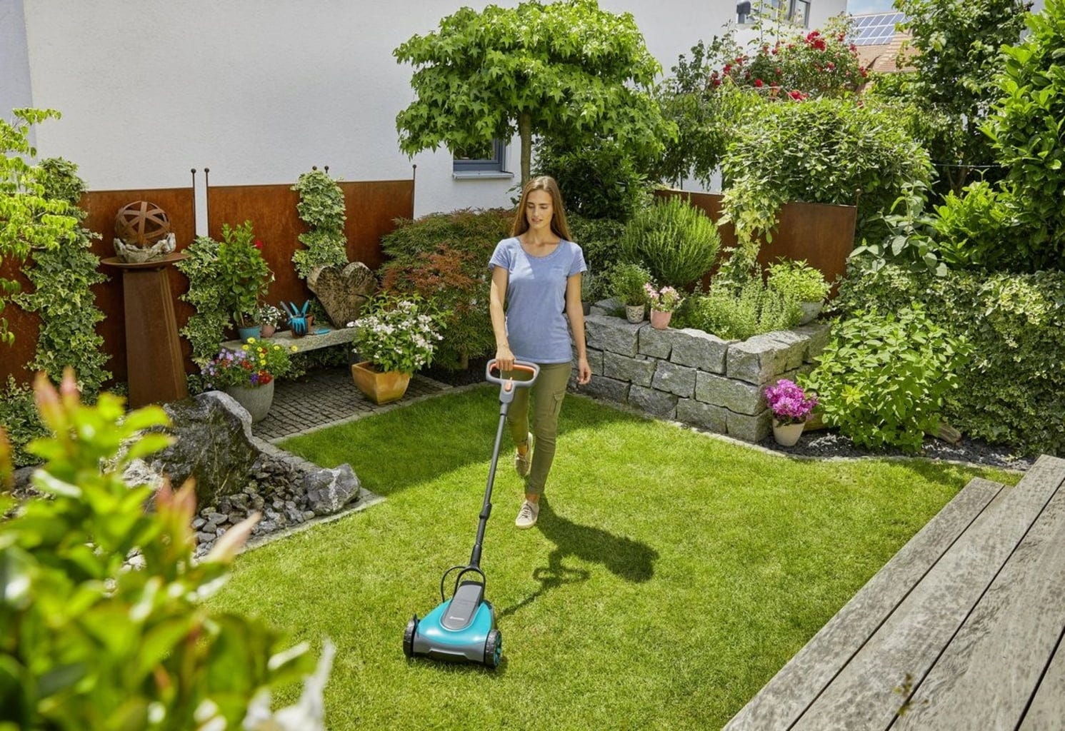 Gardena Akku-Rasenmäher HandyMower 22/18V P4A Solo