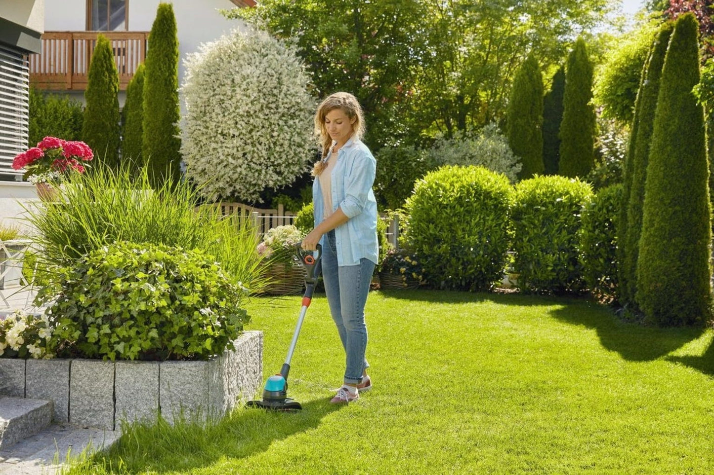 Gardena Akku-Trimmer EasyCut 23/18V P4A Ready-To-Use Set