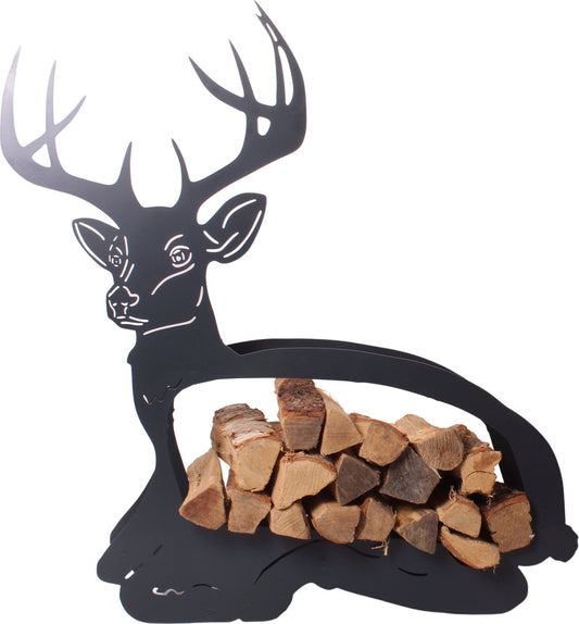  Holzaufbewahrung "Hirsch", Grau