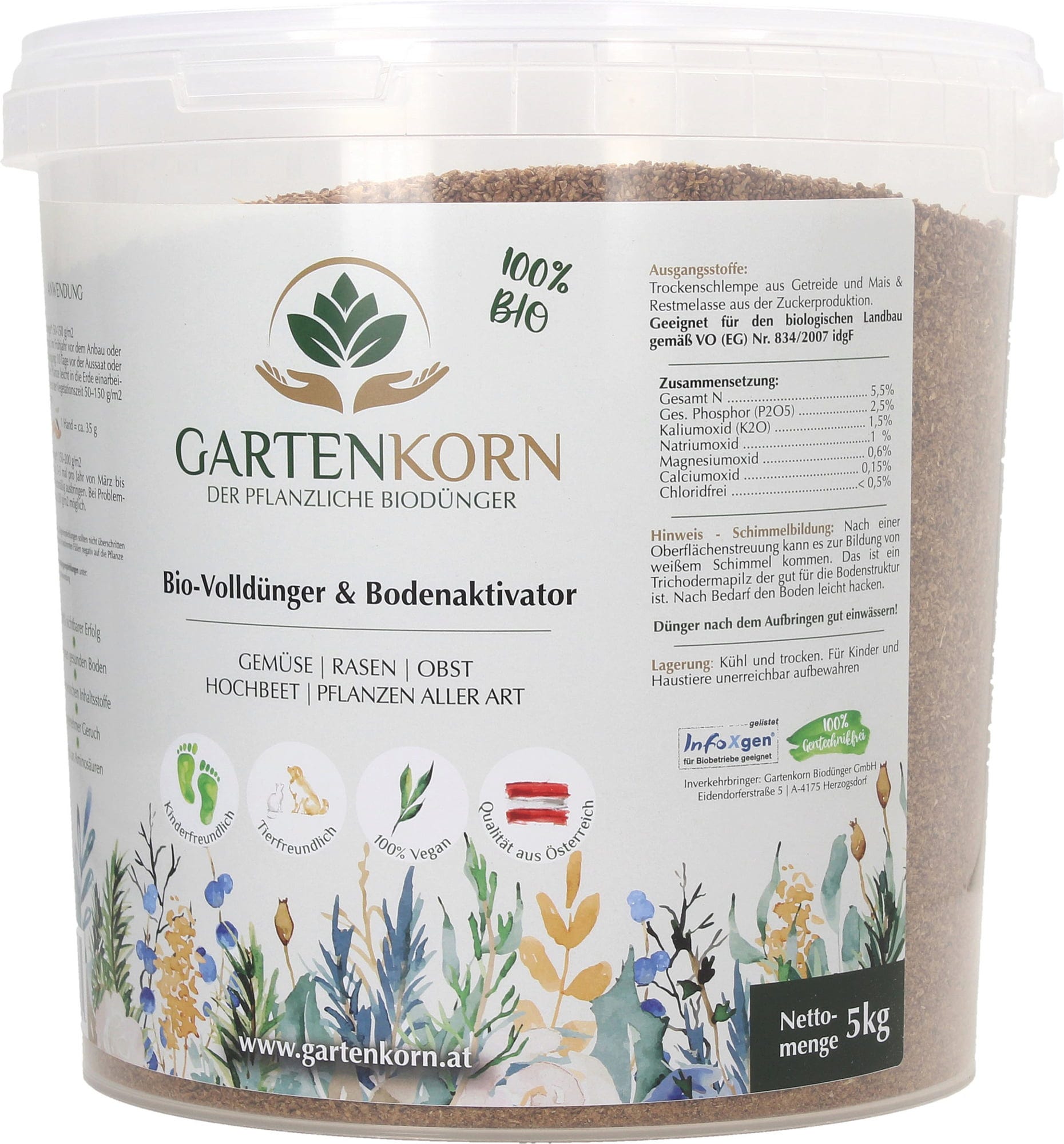  Biologischer Volldünger, 5 Kg