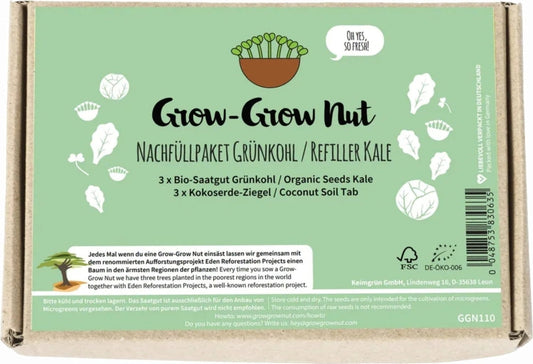  Microgreens Nachfüllpaket "Grünkohl"