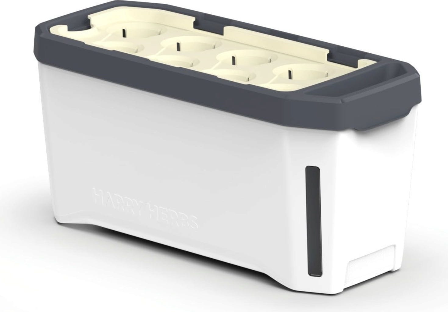  Harry Herbs Kräutertopf - Mit Haube, Weiß