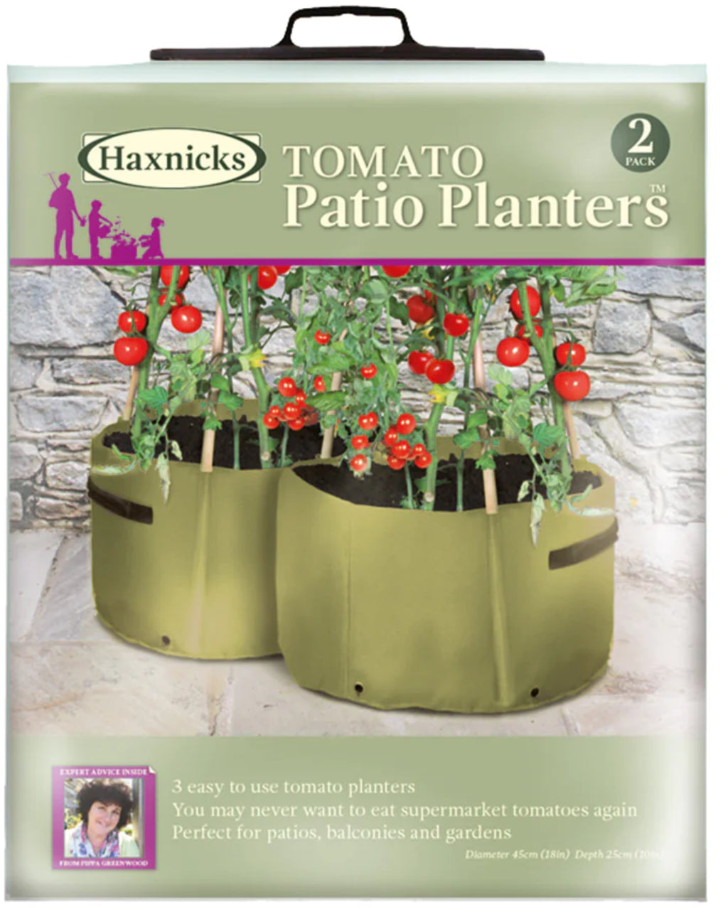 Tomaten-Pflanztasche Im 2er Set, Grün