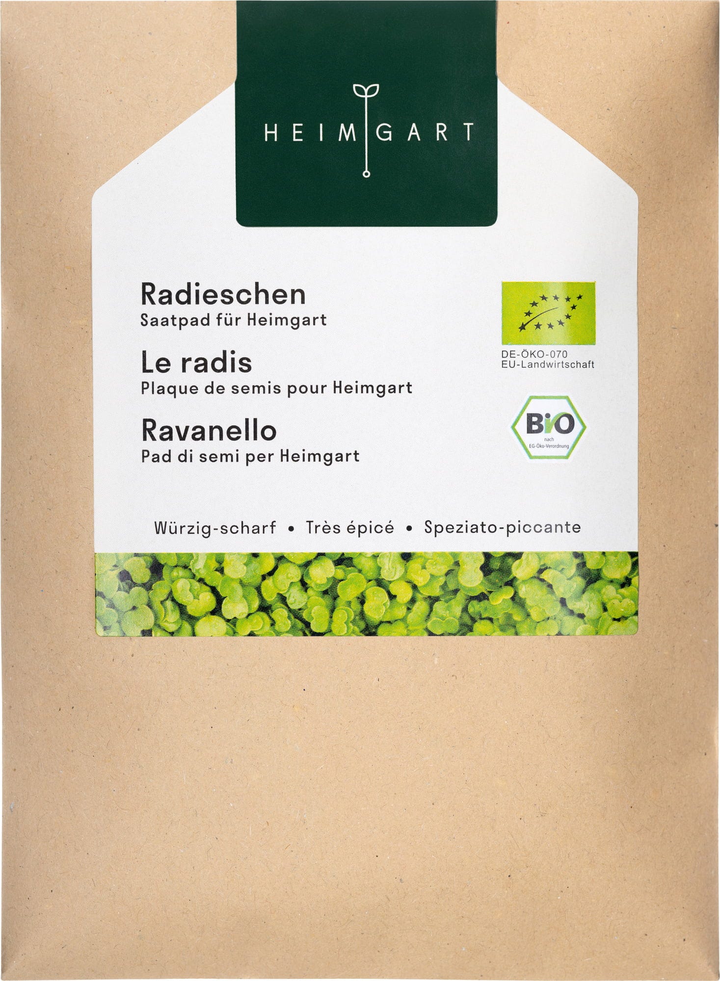  Radieschen Microgreens Saatpad